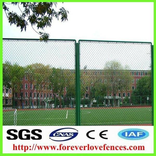 Garden Use PVC Coated Galvanized Green Vinyl Coated Chain Link Fence 3