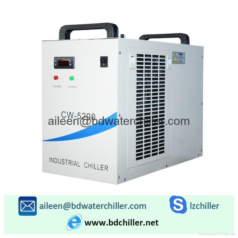 110V CW-5200DG Industrial Water Chiller for 130W / 150W CO2 Laser Tube
