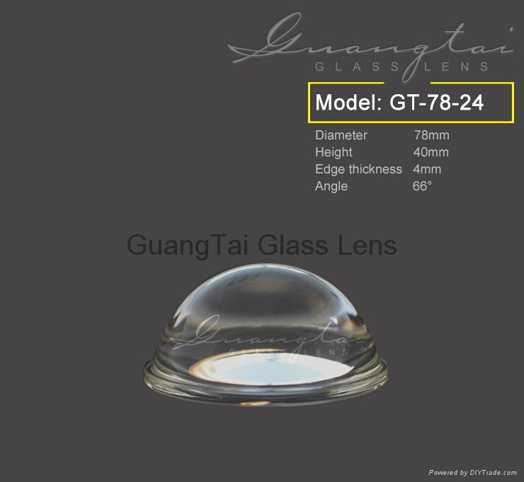 concave-convex transparent led light lens (GT-78-24)