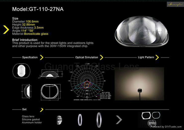 IK80 check report street light optical lens (GT-110-27) 5