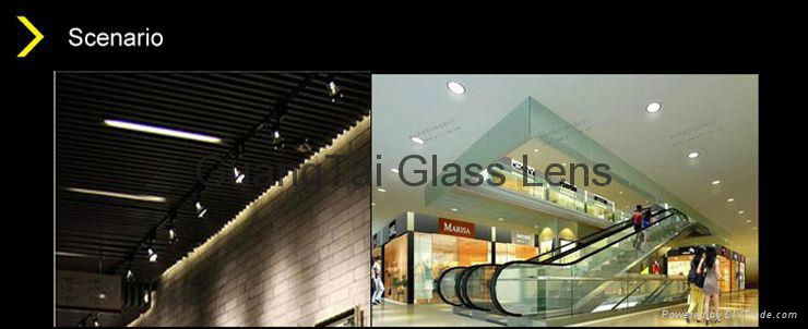 45 degree 10-50w led optical glass reflector (GT-67-7) 2
