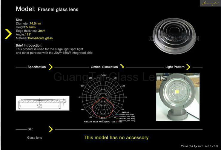 round shap high quality fresnel glass lens sale(GT-74-5)