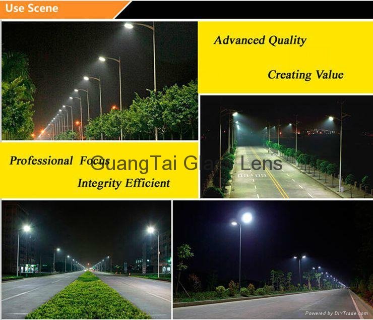 110*60 degree transparent led light lens for street light (GT-SL-05) 4