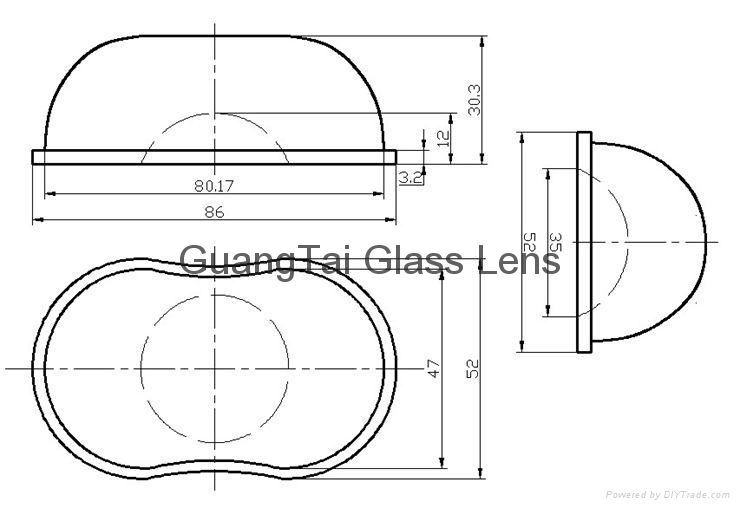 premium quality stree light lens manufacturer (GT-84NA) 2