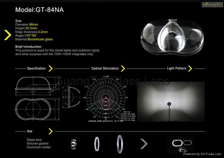 premium quality stree light lens manufacturer (GT-84NA) 4