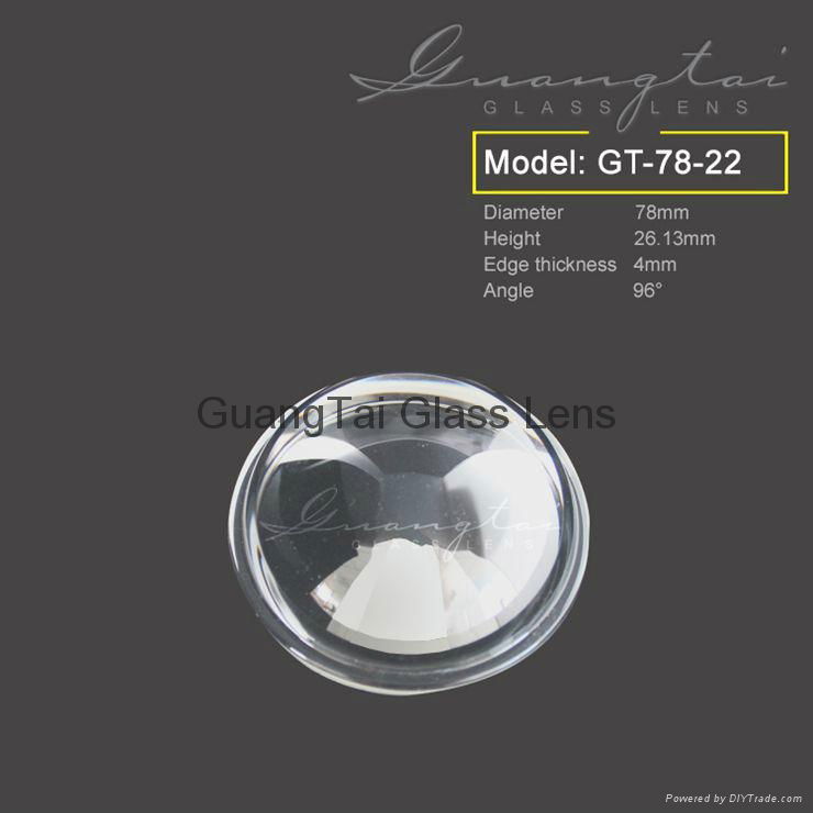 78mm diameter 96 degree highbay light lens (GT-78-22)