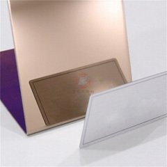 stainless steel mirror champagne gold