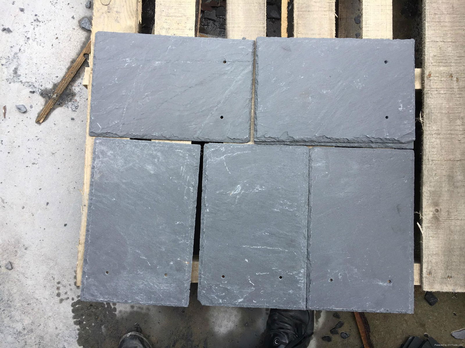Black Slate Roof Tiles Grey honed Face Stone Roof Tiles 5