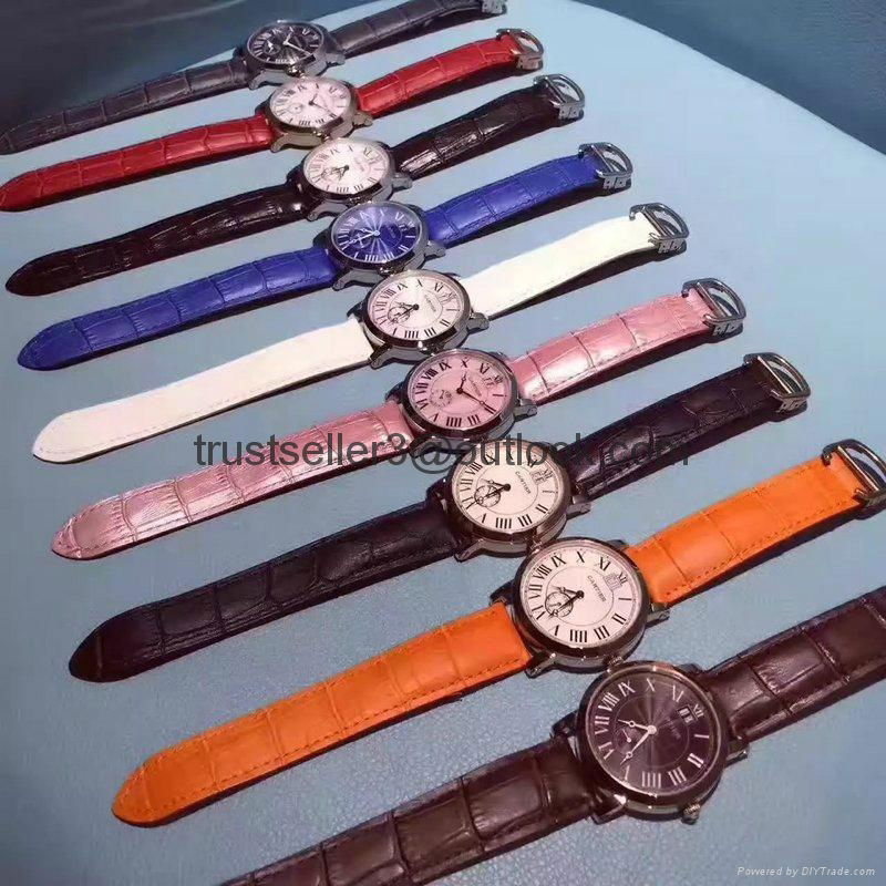 Top quality women and men watch real leather watch fashion watch 5