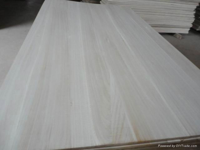 FSC bleached paulownia edge glued panels 