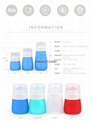 T2 silicone salad refilled  packing bottle