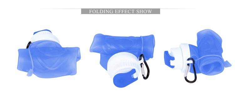 S2 Large Size Silicone Foldable Outdoor Water Bottle 5