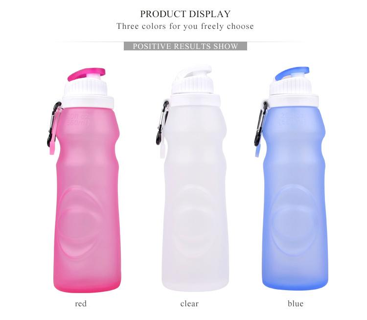 S2 Large Size Silicone Foldable Outdoor Water Bottle