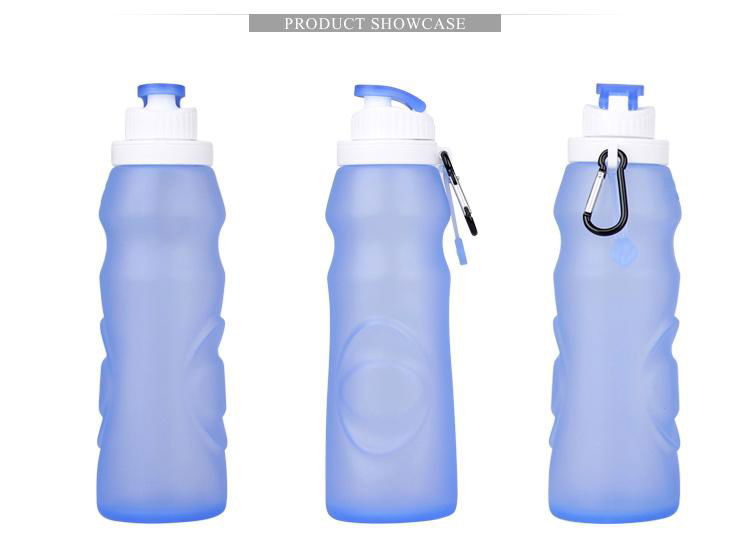 S2 Large Size Silicone Foldable Outdoor Water Bottle 3