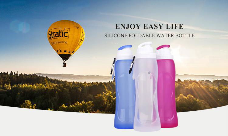 S3 Silicone Outdoor Water Canteen BPA Free Collapsible Water Bottle