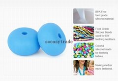 BD041 Loose Beads Teething abacus Beads sexangle baby chewable