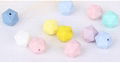 BD045 Latest design Silicone Teething Beads Icosahedrons Beads 3