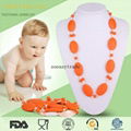 FK002 baby teething silicone Necklace