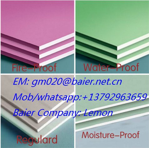Top Quality for Moisture Resistant gypsum board 2