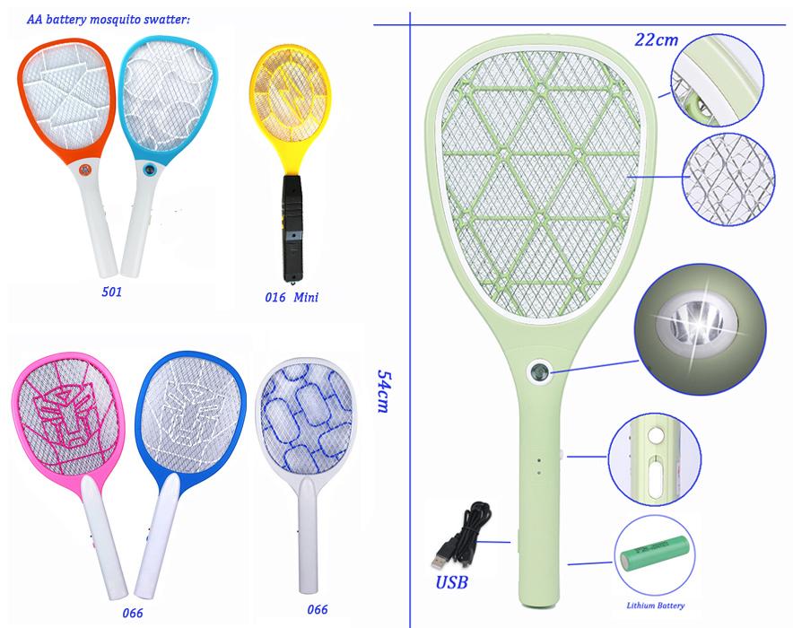 Battery Operated Electrical Anti Mosquito Fly Swatter 4