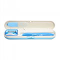 Portable ultraviolet toothbrush sterilizer