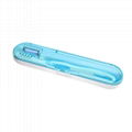 外貿熱銷便攜式殺菌牙刷消毒盒UV紫外線牙刷消毒器
