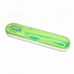 跨境電商熱銷UV紫外線牙刷消毒器便攜式殺菌牙刷消毒盒