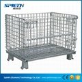 Heavy Duty Galvanized stackable wire mesh pallet cage 2