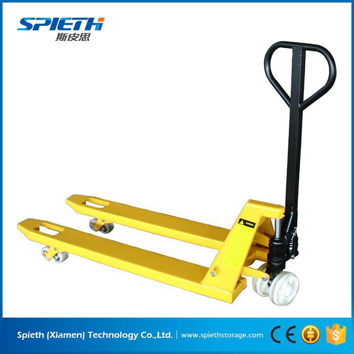 China Hydraulic Hand Pallet Truck with Rubber Wheel 5