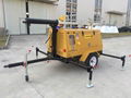 9M height Mobile lighting tower with 8KW kubota generator 