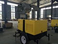 9M Hydraulic height Mobile lighting tower with 8KW kubota generator 