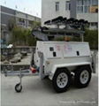 Auto lifing mobile light tower with LED lights !  1