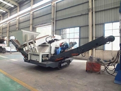 China crawler gravel mobile crushing plant for mines 