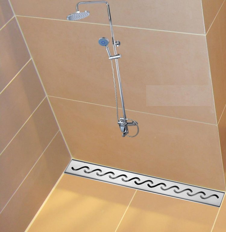 bathroom linear shower floor drain 2