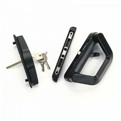 Wholesale good price powder coating zinc alloy sliding door handles with key 