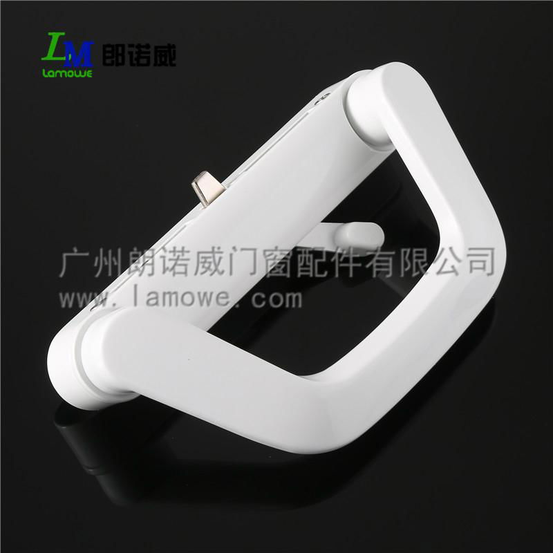 Wholesale high quality black and white aluminum door sliding handle for zinc all 3