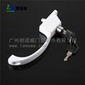 Best Practical High Quality White Aluminum Alloy Aluminum Window Handle with Key 2