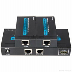  HDMI1.3 1x2 Splitter with 60m Extender