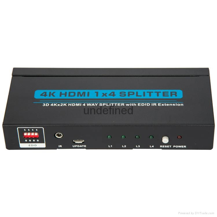 HDMI Splitter 1*4 With EDID IR Extension 1.4 Version 2
