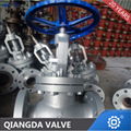 Flanged Bolted Bonnet Pneumatic Actuator Globe Valve 4