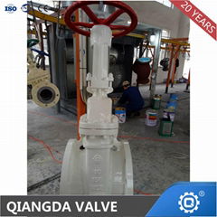 API 600 Cast Steel A216 Gr. Wcb Flanged Raised Face Gate Valve