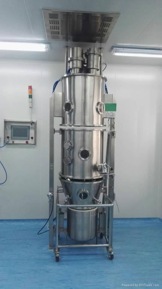 FL-C series fluid bed granulator dryer 5C--500C Machine