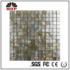 MOP-G04 25mm yellow lip shell mosaic tile for home decoration 