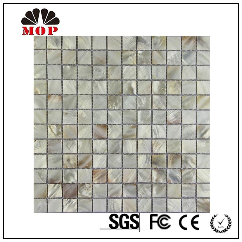 MOP-G07 mesh with gap shell mosaic tile club