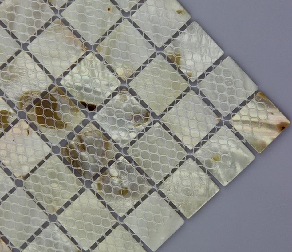 MOP-G07 mesh with gap shell mosaic tile club 4