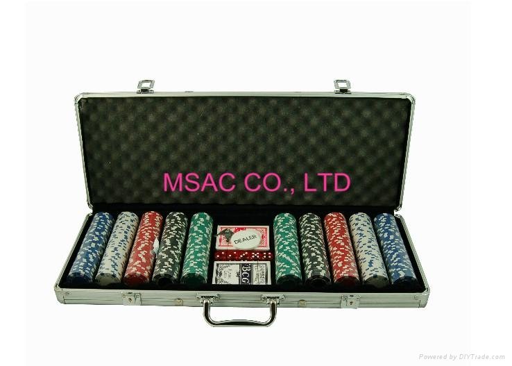 500 pcs Chip Carry Cases Poker Chip Aluminum carry boxes 2