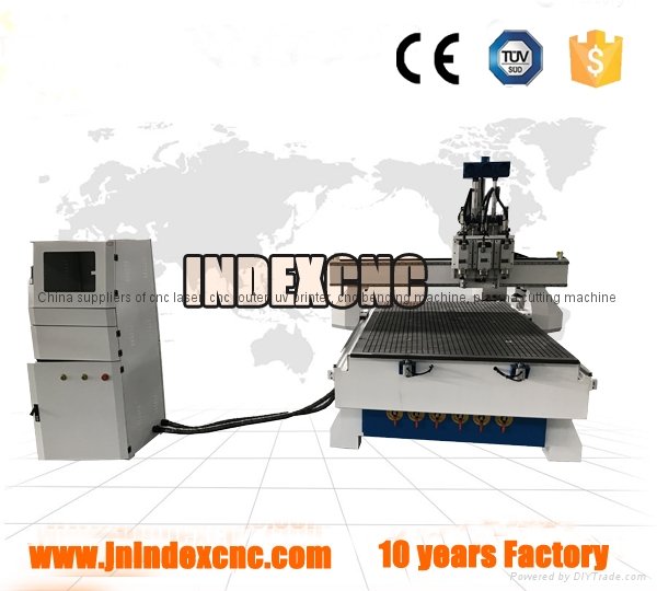 3 Axis CNC router with 3 spindles for carbinet,door 