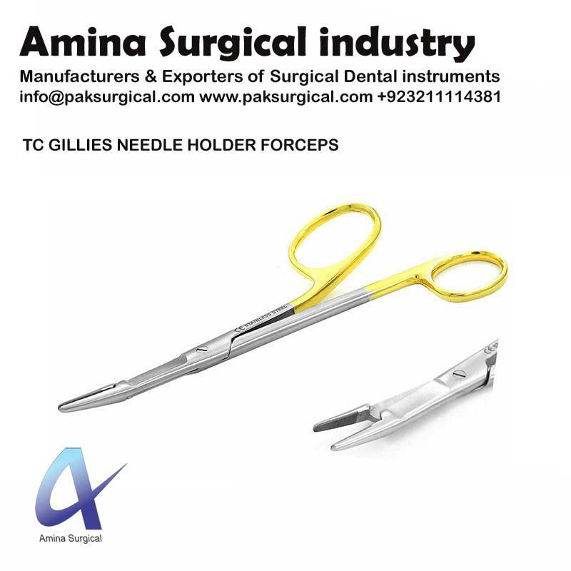 TC GILLIES NEEDLE HOLDER FORCEPS