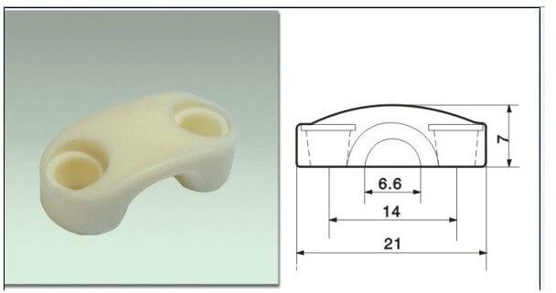 Buncher bow ceramic eyelets guide for twisting machine 2