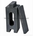 Silicon carbide brick for refractory melting furnace